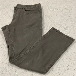 BUFFALO Sam Slim Straight Stretch 38x34 Olive Green Jeans